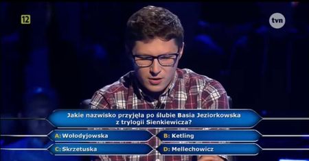 Grał w "Milionerach", żeby zabrać dziewczynę w daleką podróż. Nieźle rozbawił publiczność