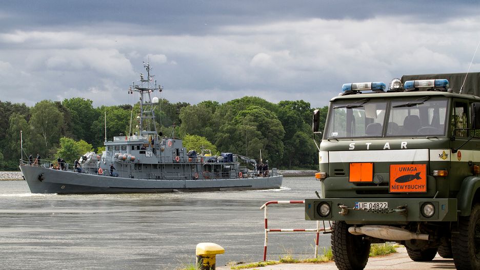Bombę unieszkodliwią specjaliści z 8. Flotylli Obrony Wybrzeża