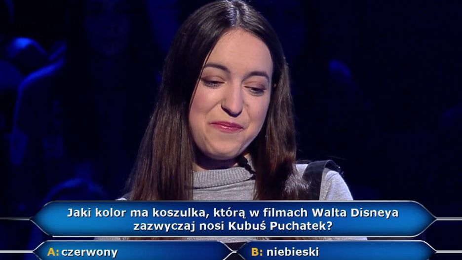 Kadr z programu "Milionerzy"