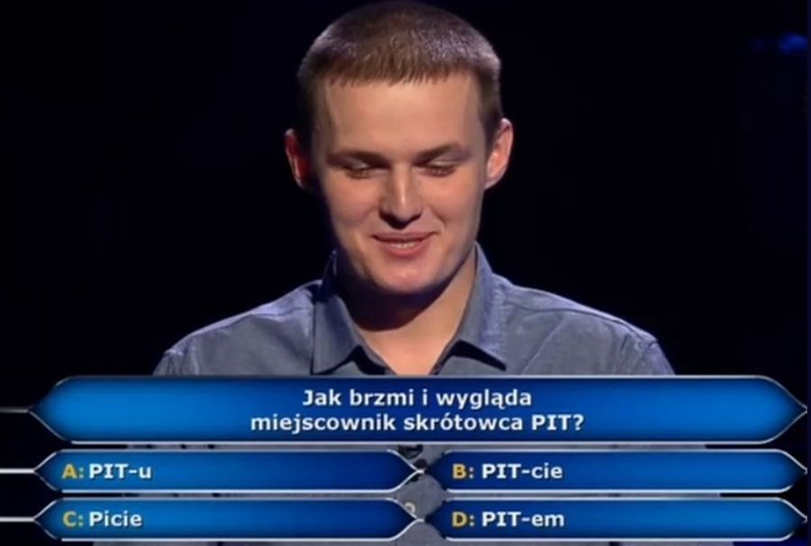 Uczestnik "Milionerów"