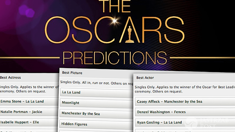 Oscary 2017 ranking bukmacherów