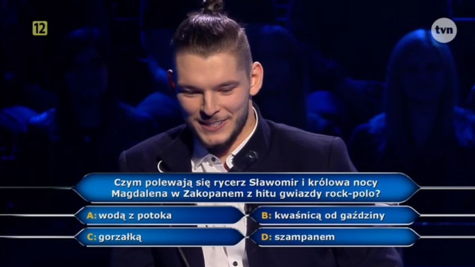 Pytanie o Sławomira w "Milionerach"