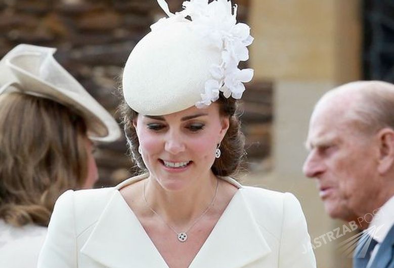 KING'S LYNN, ENGLAND - JULY 05:  Catherine, Duchess of Cambridge, Prince William, Duke of Cambridge, Princess Charlotte of Cambridge and Prince George of Cambridge leave the Church of St Mary Magdalene on the Sandringham Estate with Archbishop of Canterbury Justin Welby (R) after the Christening of Princess Charlotte of Cambridge on July 5, 2015 in King's Lynn, England.