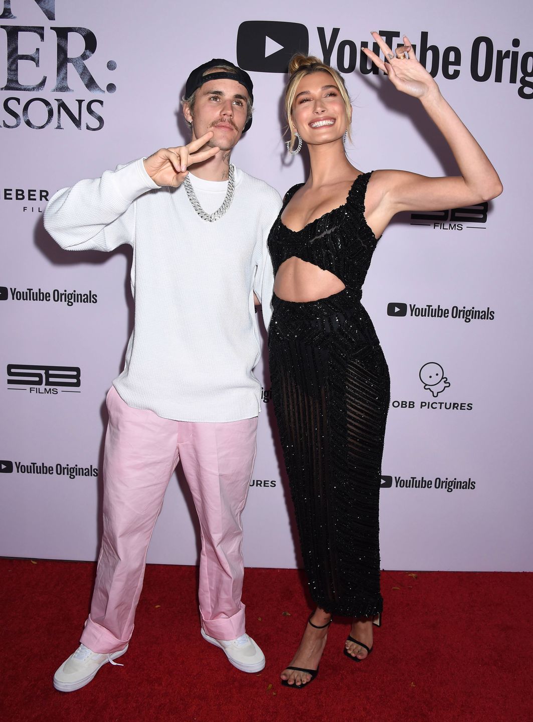 Justin i Hailey Bieber na premierze Seasons