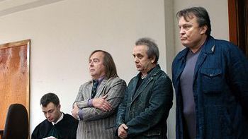 Mecenas Bartosz Przeciechowski, Romuald Lipko, Tomasz Zeliszewski i Krzysztof Cugowski