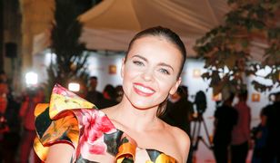 Kwiecista Edyta Herbuś na imprezie Polsatu