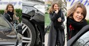 Zimowa Edyta Herbuś nie posiada się z radości na widok POTŁUCZONEGO mercedesa i paparazzi (ZDJĘCIA)
