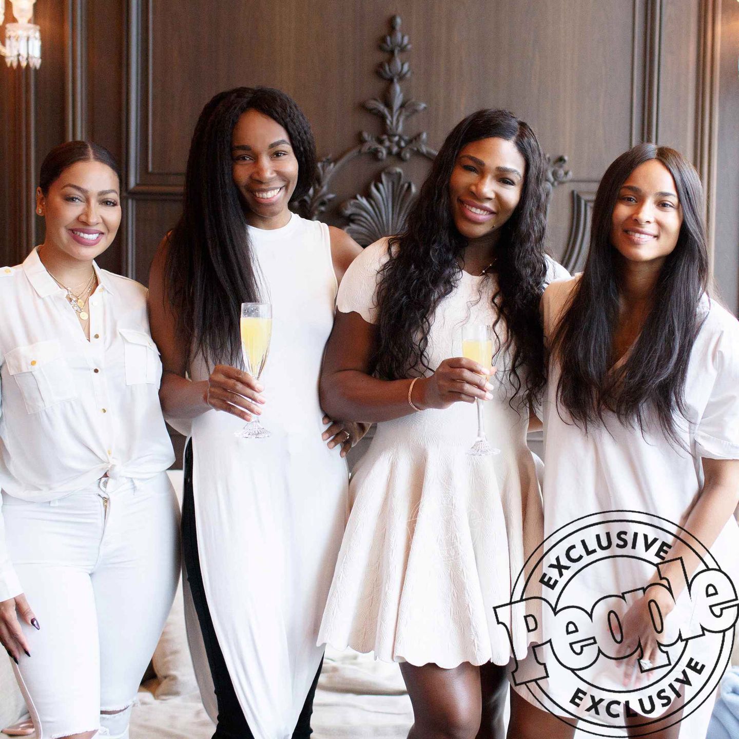 La La Anthony, Venus Williams, Serena Williams and Ciara having lunch at the Baccarat Hotel in NYC Saturday 11/4

CREDIT:  Allan Zepeda & Mel Barlow