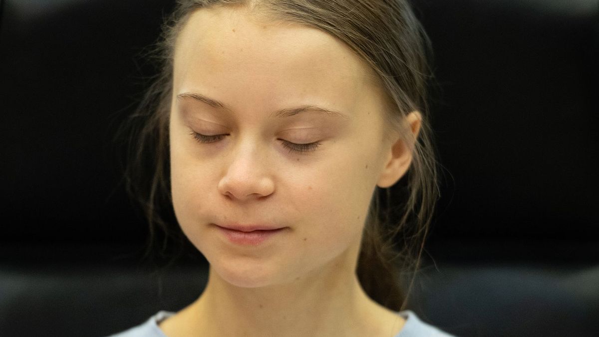 Greta Thunberg w Brukseli.