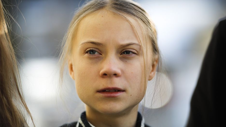 Szwedzka aktywistka klimatyczna Greta Thunberg. 24 stycznia 2020 r., Szwajcaria