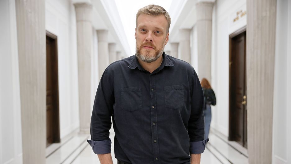 Lider Partii Razem Adrian Zandberg