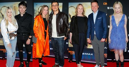 Gwiazdy na premierze filmu "Top Gun: Maverick": Mateusz Damięcki, Rafał Zawierucha, Jan Dąbrowski, Sylwia Przybysz