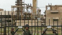 Wojsko USA w rafinerii w Kirkucie