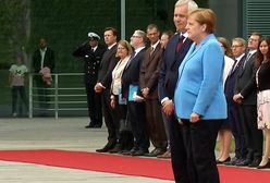 Angela Merkel kolejny raz trzęsła się na oficjalnej uroczystości