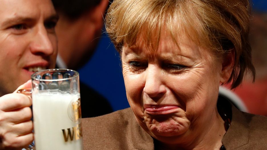 Angela Merkel podczas kampanii wyborczej