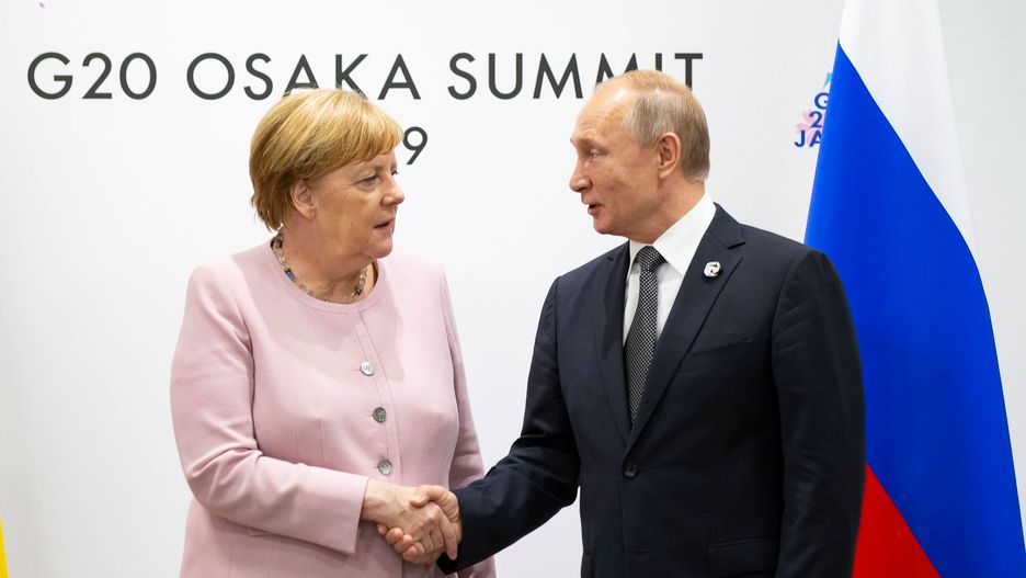 Angela Merkel i Władimir Putin