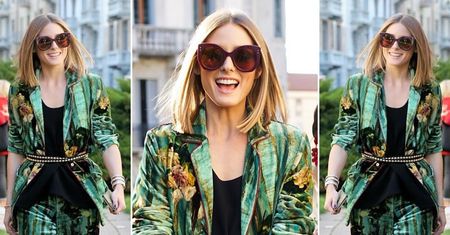 LOOK OF THE DAY: Olivia Palermo w piżamowym garniturze