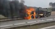 Płonąca cysterna na A2. Pech amerykańskich żołnierzy w Polsce
