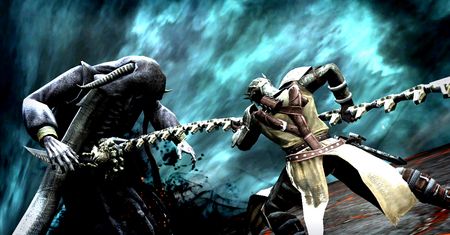 Kilka obrazków z dema Dante`s Inferno oraz okładka w wersji na 360 i PSP