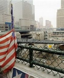 Fragmenty kości w pobliżu WTC