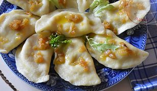 Pierogi ruskie z ciasta ziemniaczanego