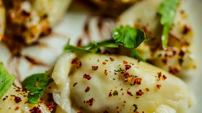 Pierogi z kurczakiem i warzywami
