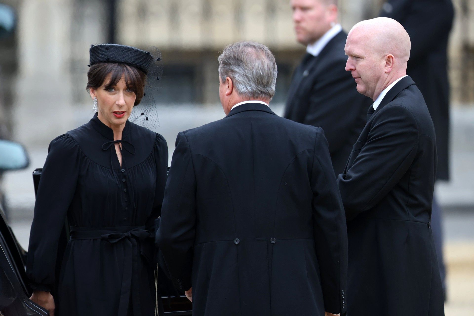 David Cameron i Samantha Cameron – pogrzeb królowej Elżbiety II