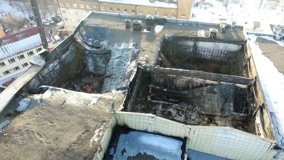 Momentami temperatura w centrum handlowym osiągała 700 stopni Celcjusza