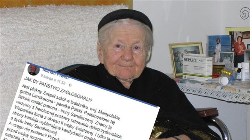Irena Sendlerowa ma być patronką szkoły w Izdebniku