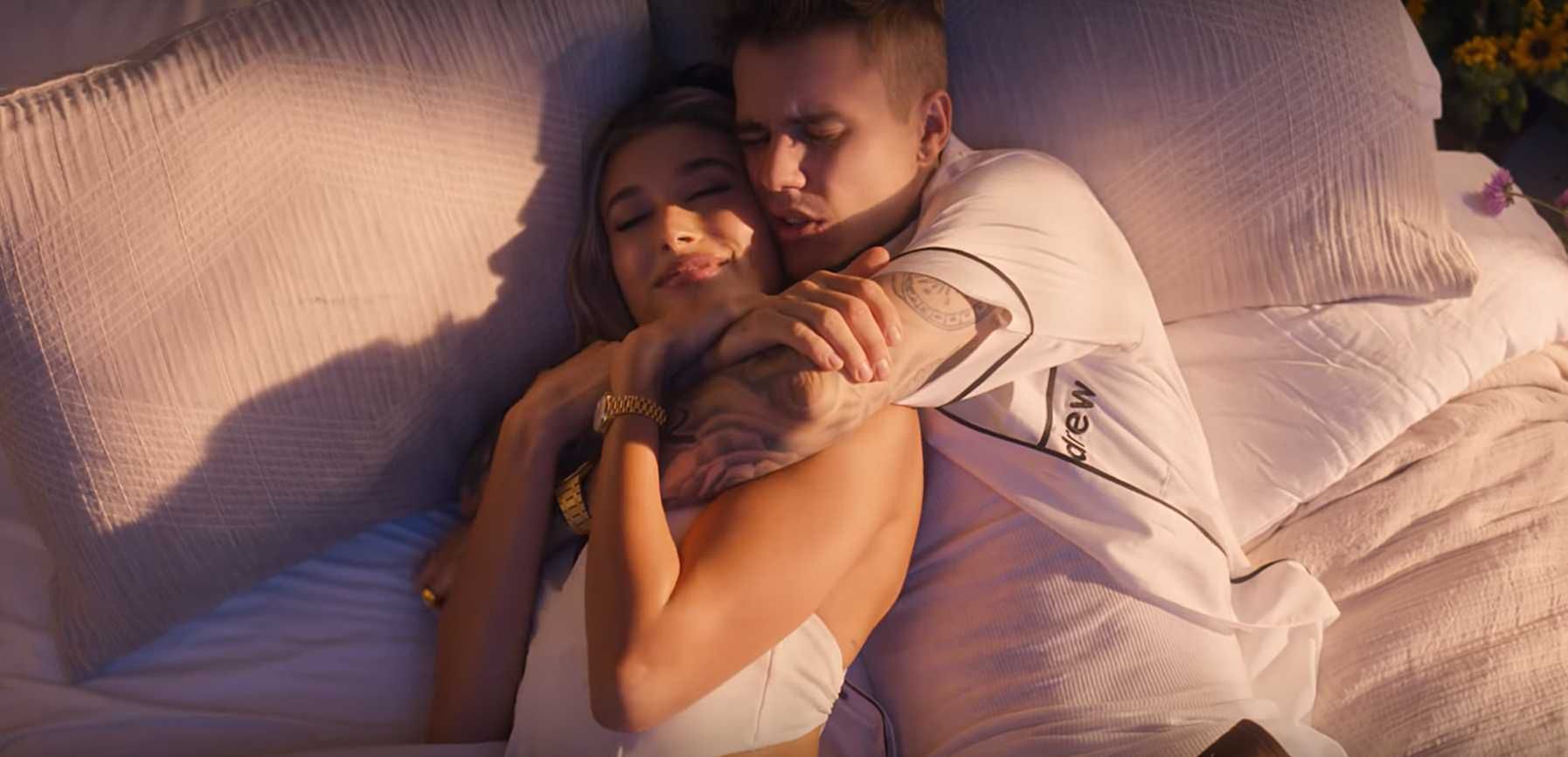 Justin Bieber z żoną w teledysku