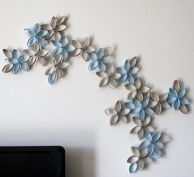 Toilet Paper Roll Flowers