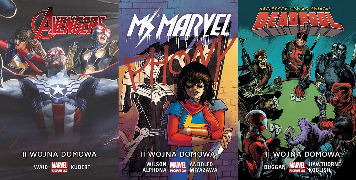 "II Wojna domowa": Ms Marvel, Deadpool i Avengers wkraczają do akcji