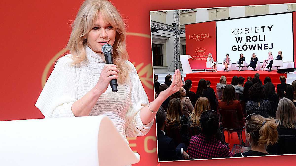 Polskie ambasadorki L'Oreal na konferencji przed festiwalem w Cannes 2019. Grażyna Torbicka wyglądała znakomicie