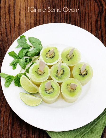 Kiwi Mojito Popsicles