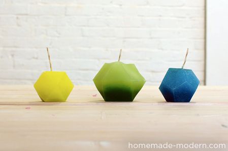 Modern Geometric Candles