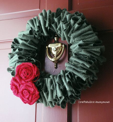 Burlap Roses