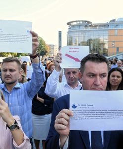 "Tchórze! Kłamcy" Awantura na konferencji PiS