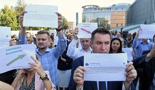 "Tchórze! Kłamcy" Awantura na konferencji PiS