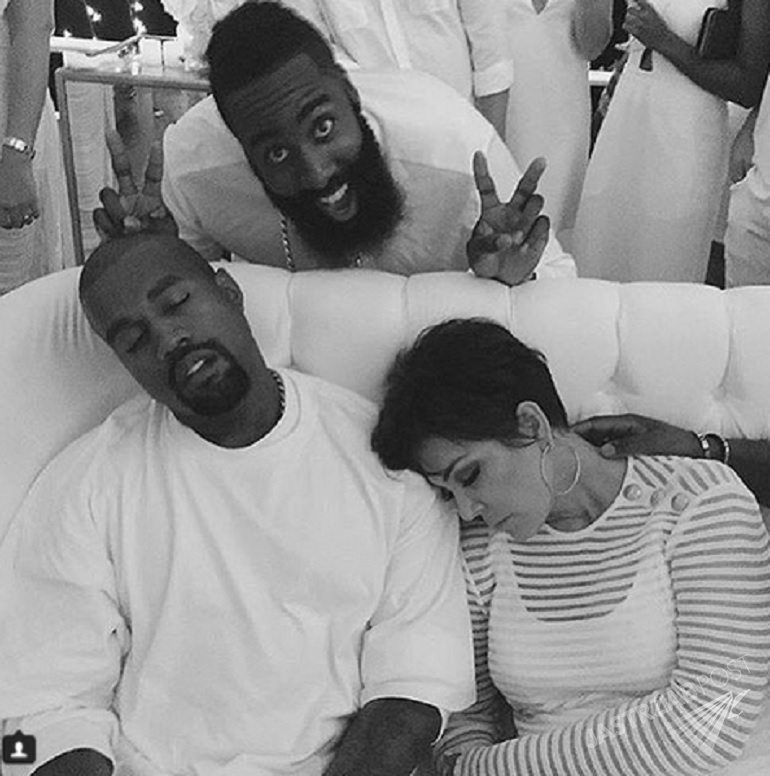 Kris Jenner i Kanye West