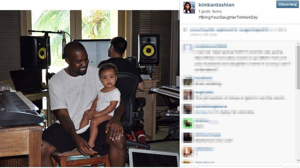 Kanye West i North West zdjęcie: Instagram