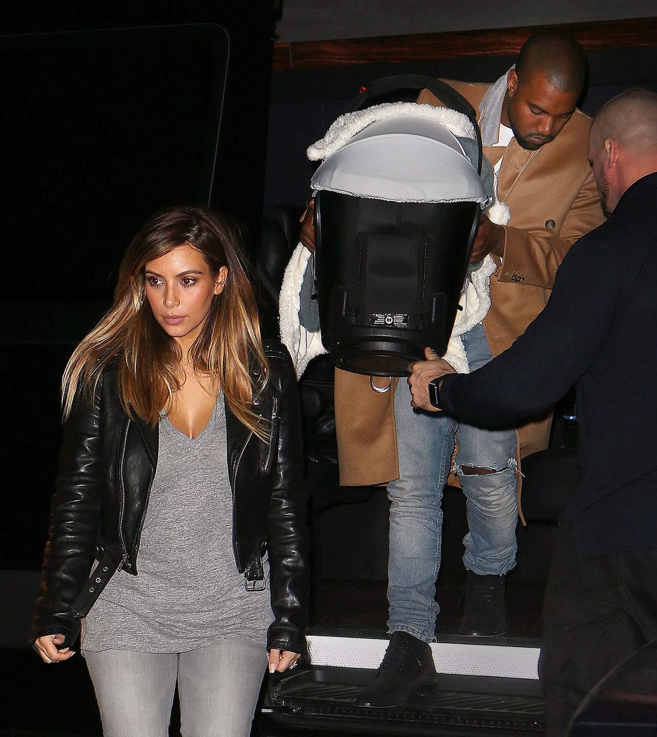 Kim Kardashian, Kanye West i North West