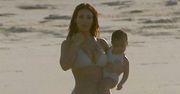 Kim Kardashian z North West na plaży w Meksyku!