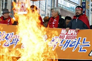 Koreańska policja rozpędziła demonstrantów