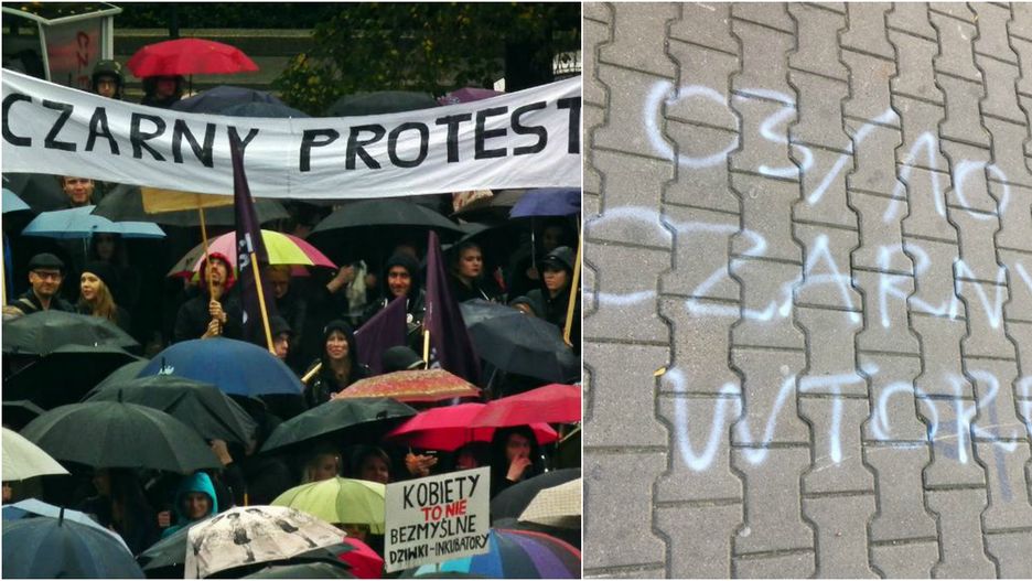 We wtorek 3 paźdzernika odbywa się kolejny Czarny Protest.