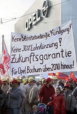 Protesty robotników w Niemczech
