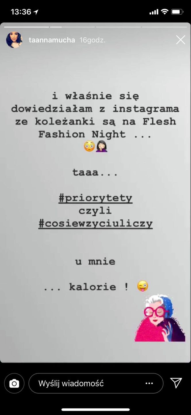 Anna Mucha nie poszła na imprezę Flesza i zaszyła się w kuchni