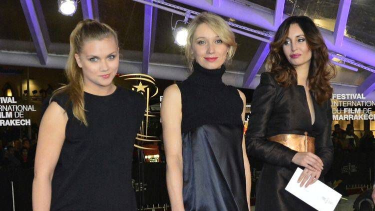 Agnieszka Kaczorowska, Joanna Orleańska, Agata Nizińska na 14 Międzynarodowym Festiwalu Filmowym w Marrakeszu 
Fotografia: AKPA