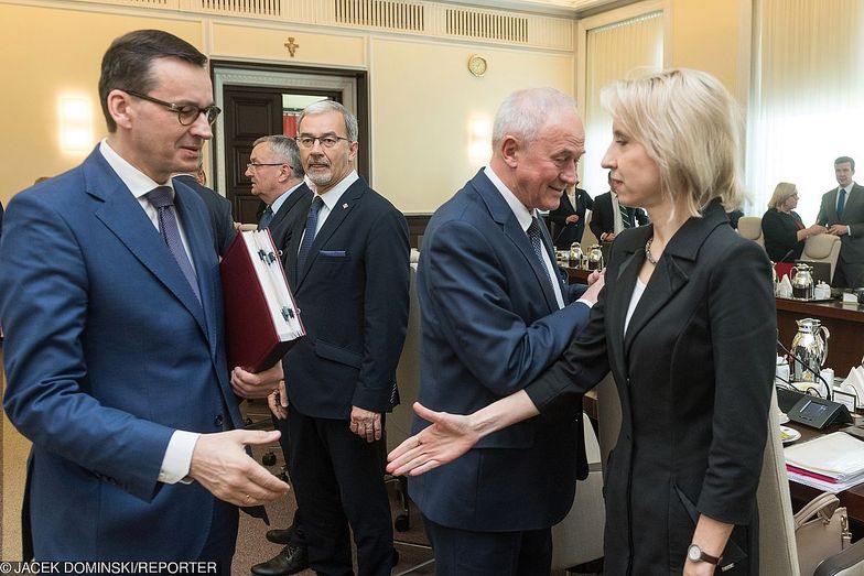 Teresa Czerwińska i premier Mateusz Morawiecki. 