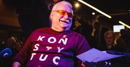 Lech Wałęsa obiecuje: "po wyborach z taczkami jadę po Jarosława Kaczyńskiego"
