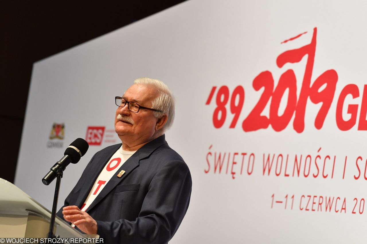 Gdańsk. 4 czerwca. Lech Wałęsa: udała się rzecz nieprawdopodobna bez wojny atomowej